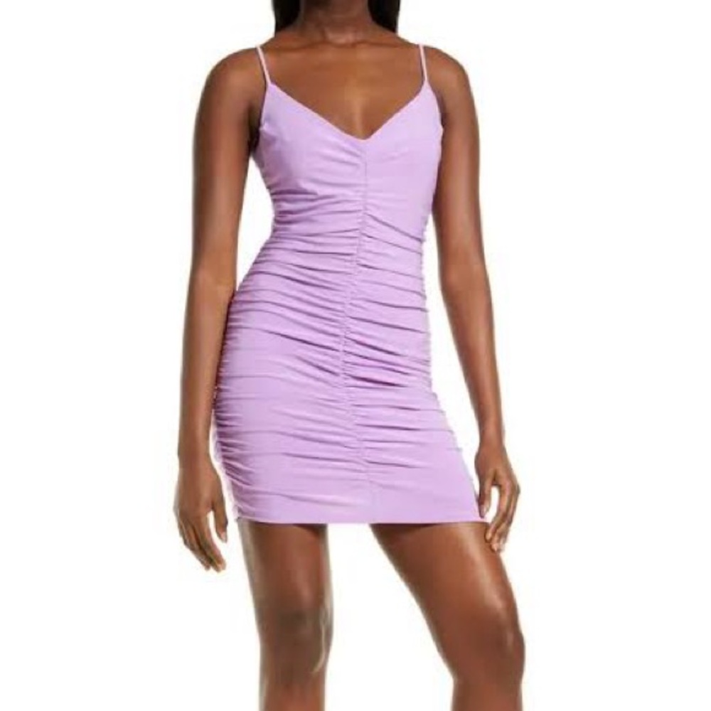 Jump Apparel Ruched Jersey Mini Dress